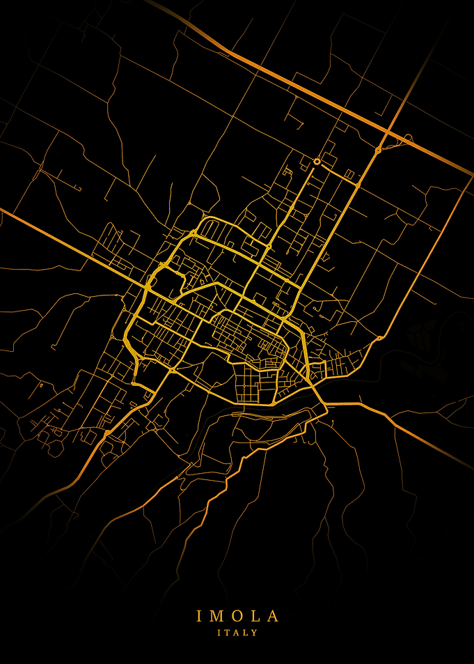 Imola City Map Gold