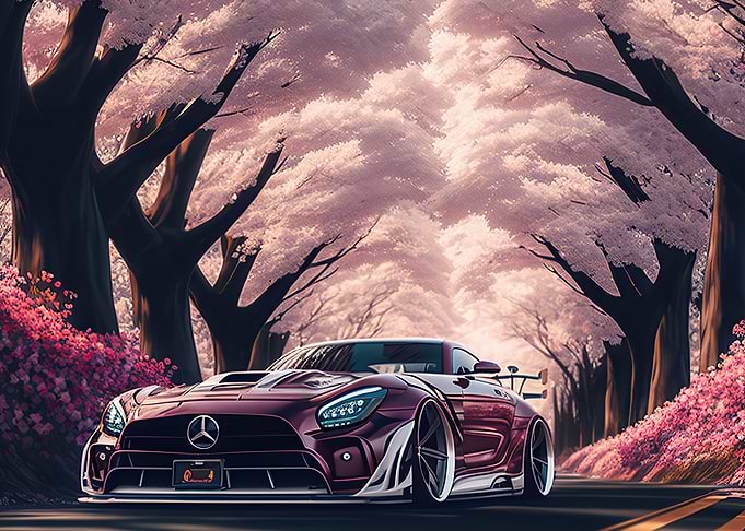 mercedes cherry blossom