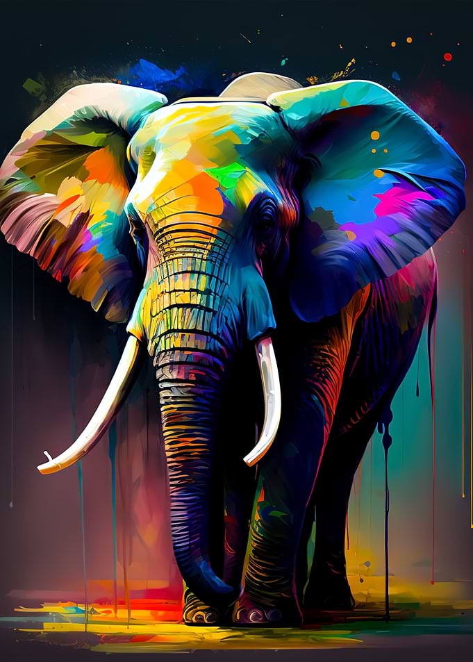 Elephant Colorful
