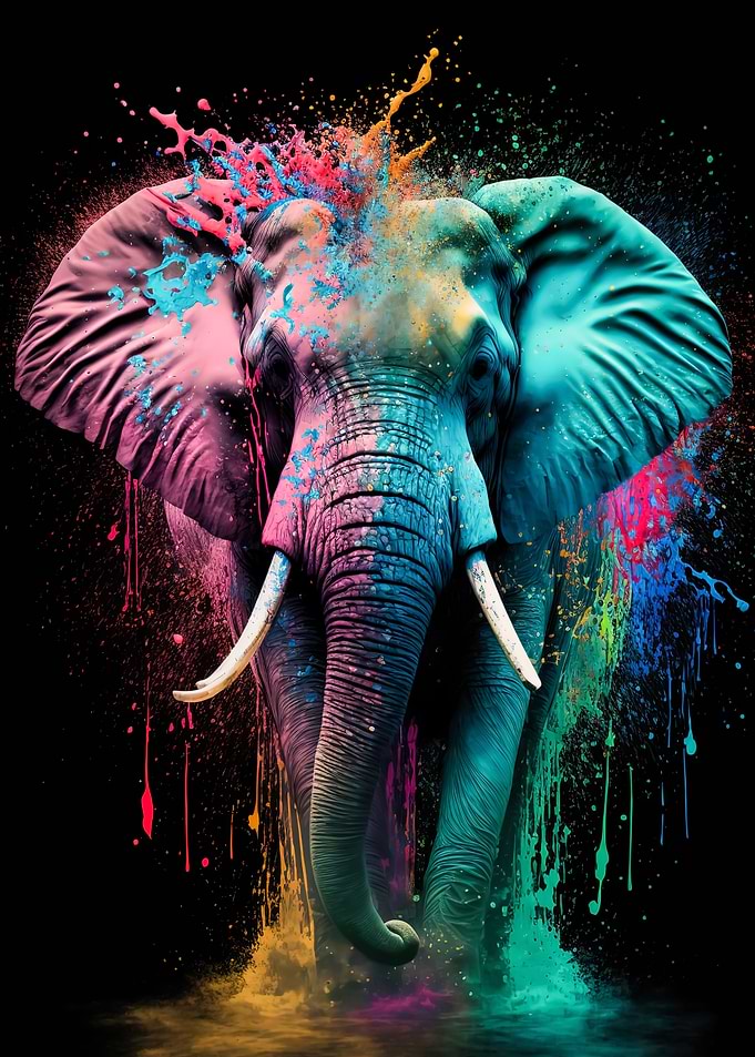 Elephant Colorful