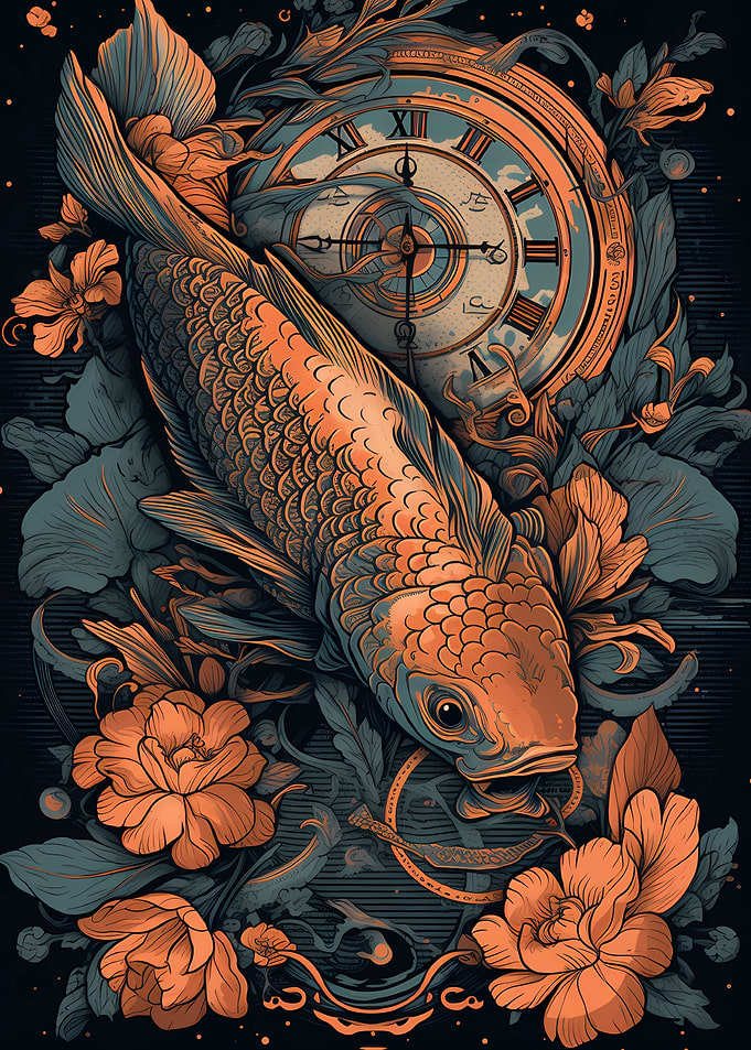 Koi Fish Mythical realm