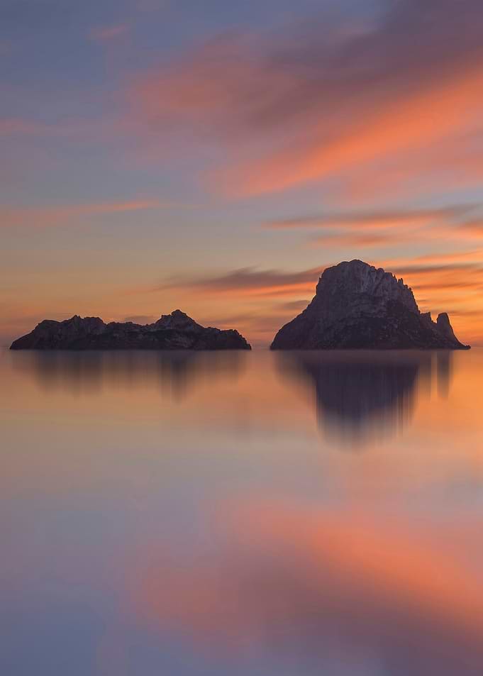 Sunset landscape sea ocean