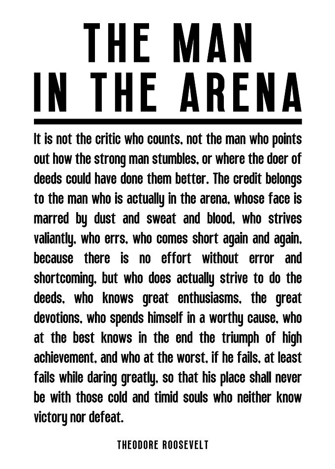 The Man in the Arena