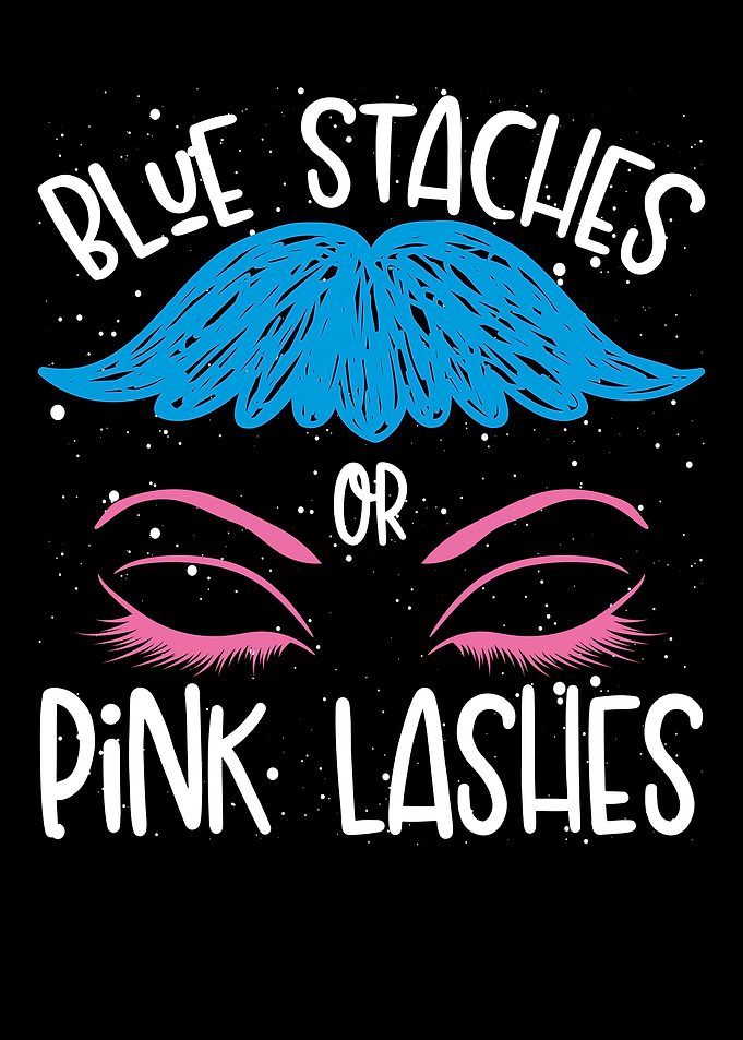 Blue staches or pink lashe