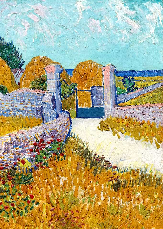 Farmhouse Van Gogh Art