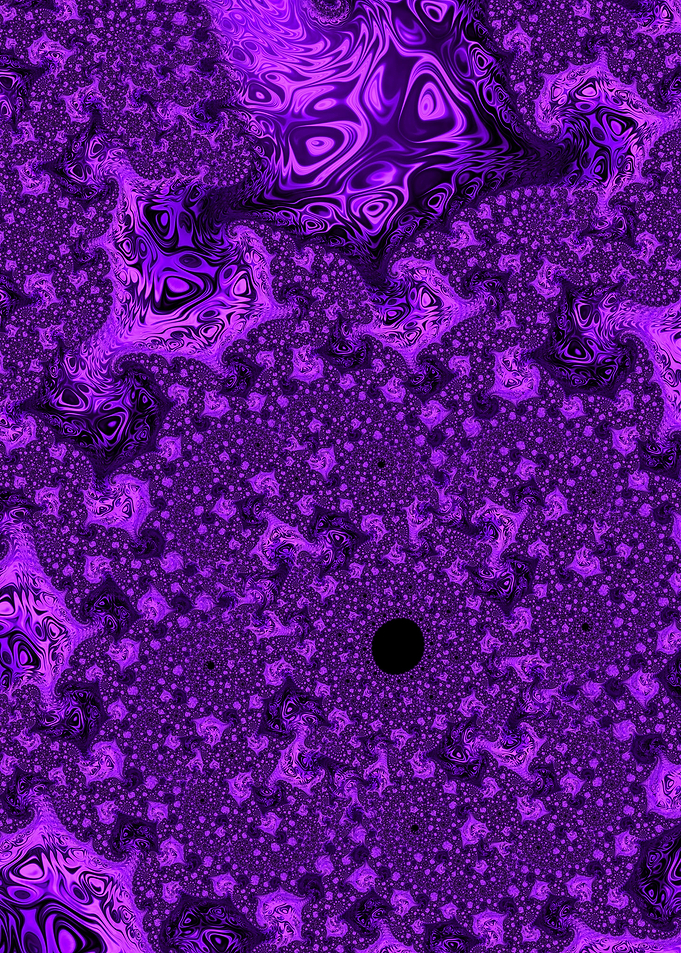 Bold Purple Spiral Fractal