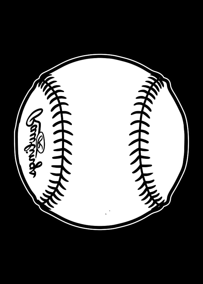 Baseball BnW 08