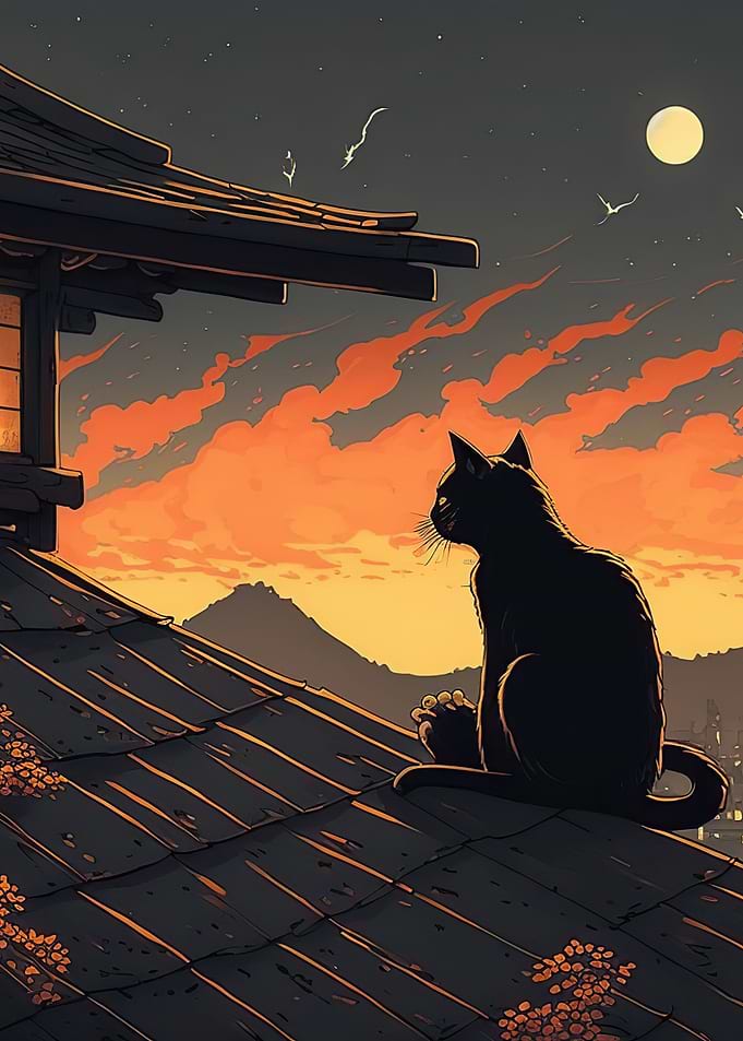 Cat Ramen Neon