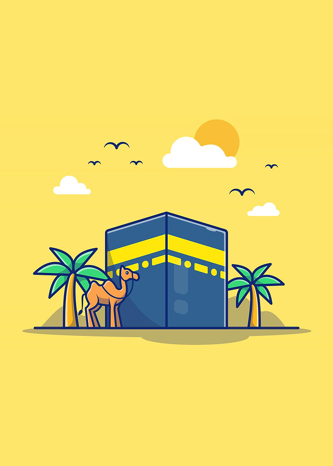 Kaaba Mecca Cartoon