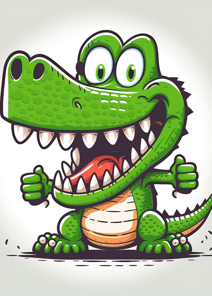 Cute crocodile