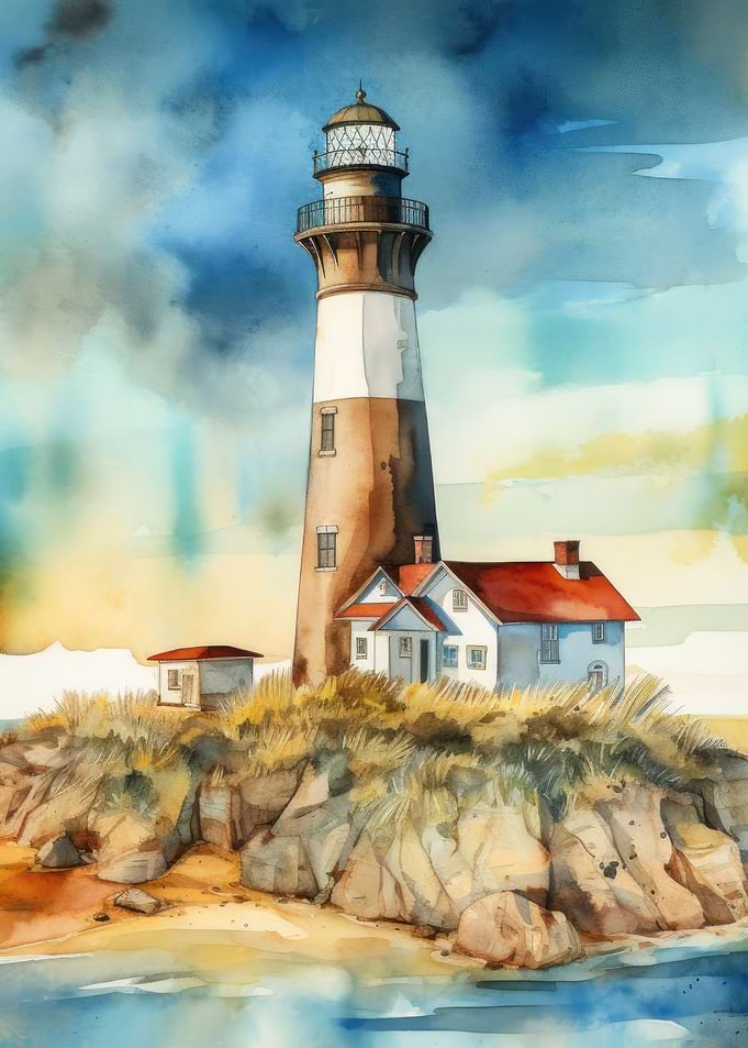 Cloudy Sky at Lighthouse