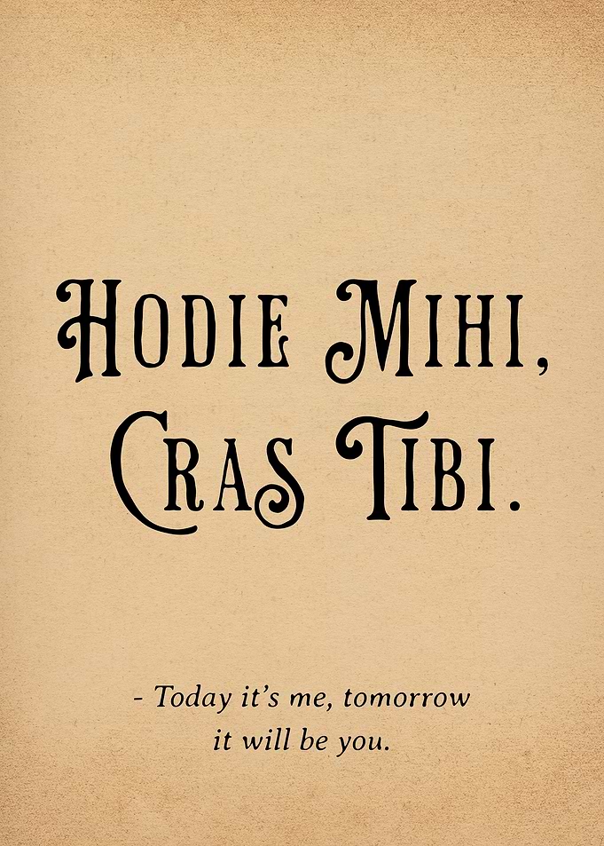Latin Quote My Turn Today