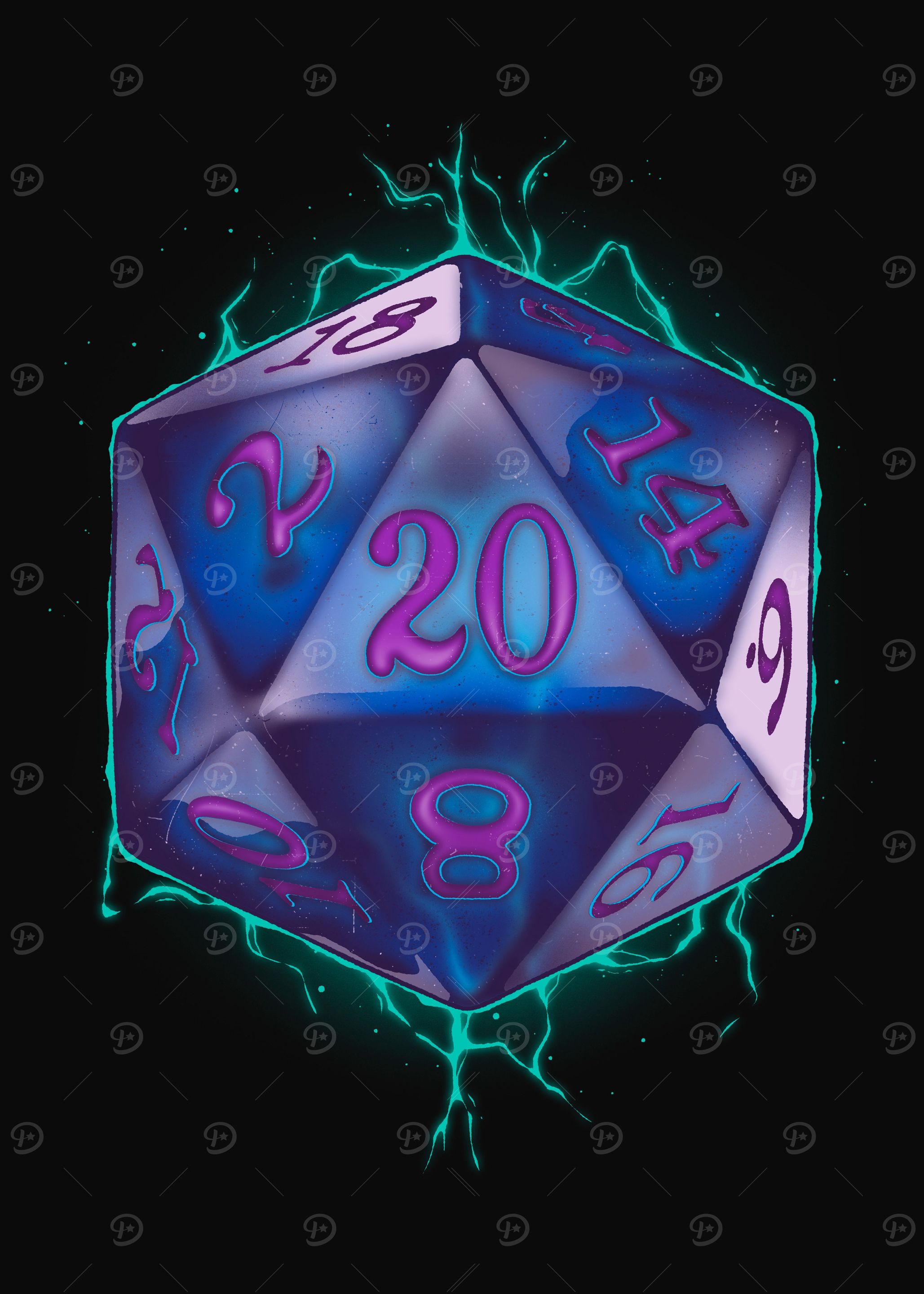 Magic Dice Amethyst