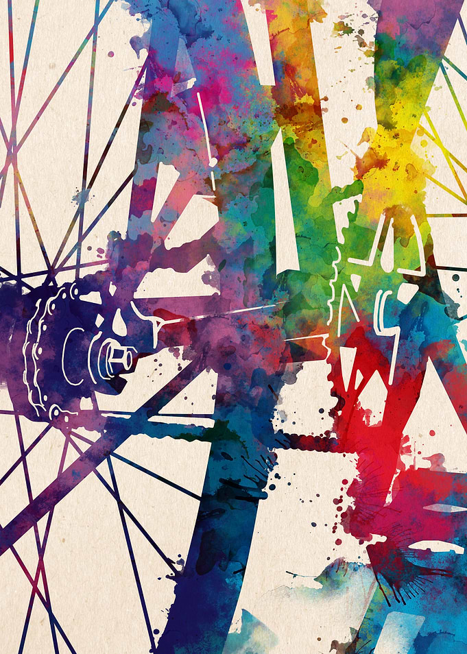 cycling silhouette