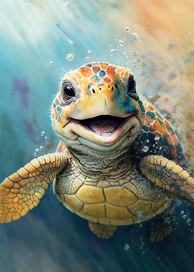 Turtle Watercolor Sketch