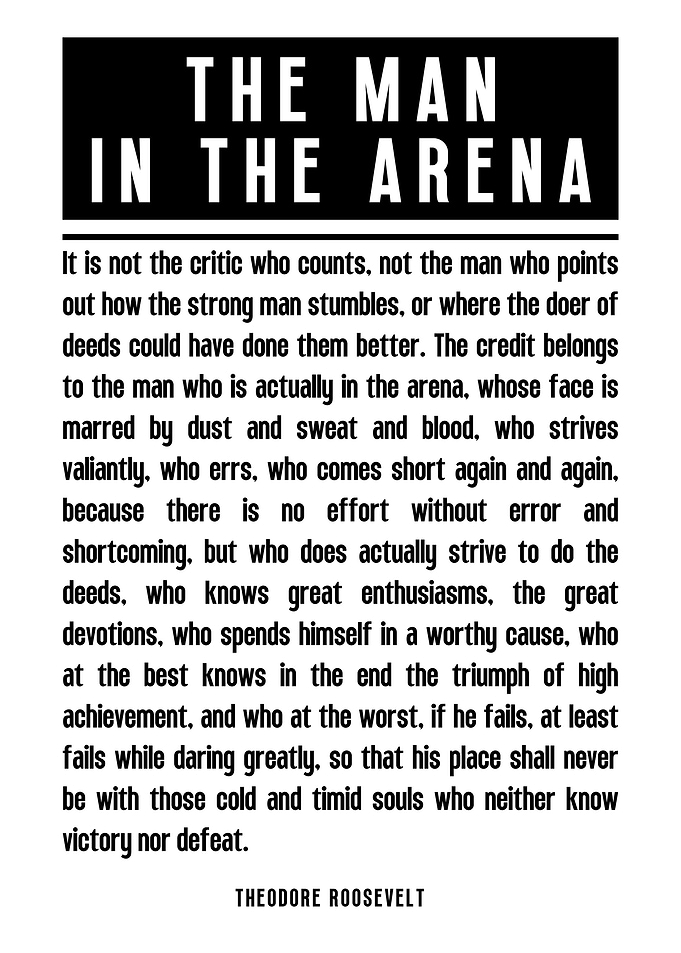 The Man in the Arena