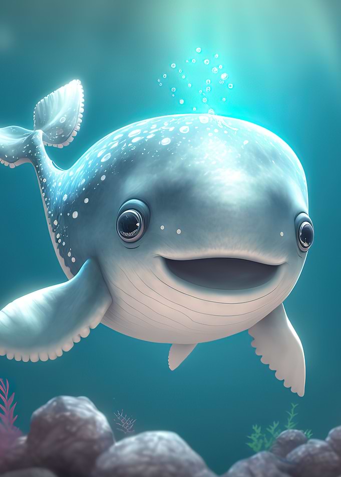 baby whale cute