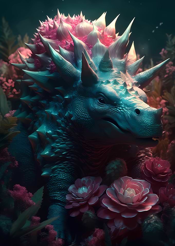Stegosaurus Playful