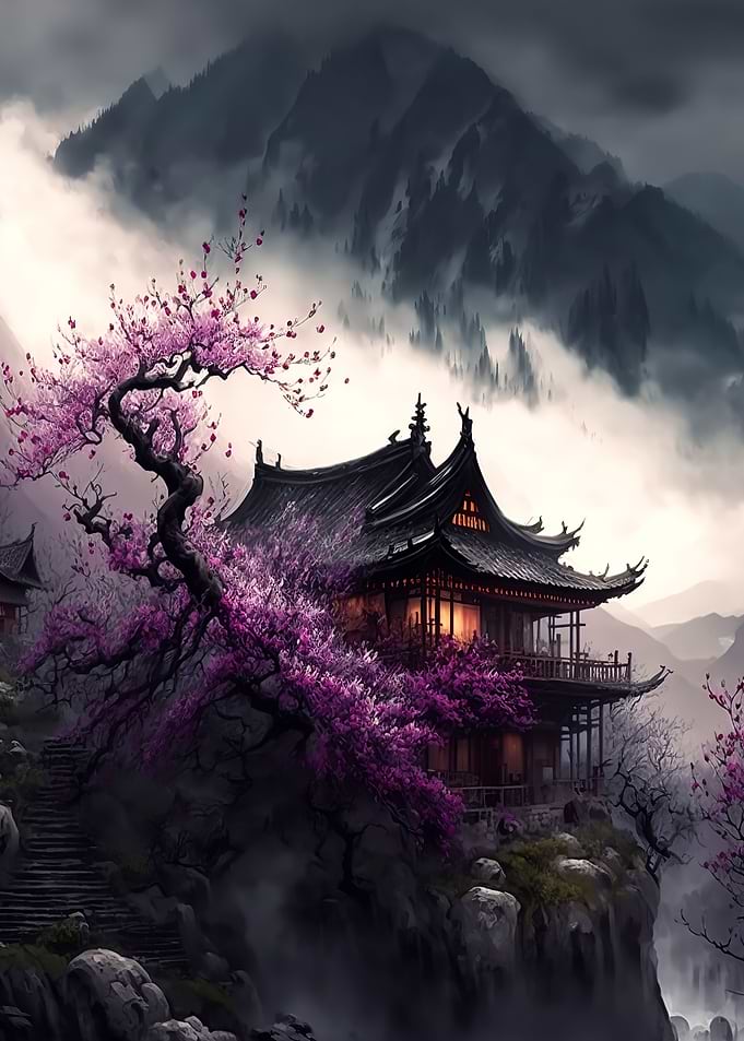 Cherry blossoms Landscape