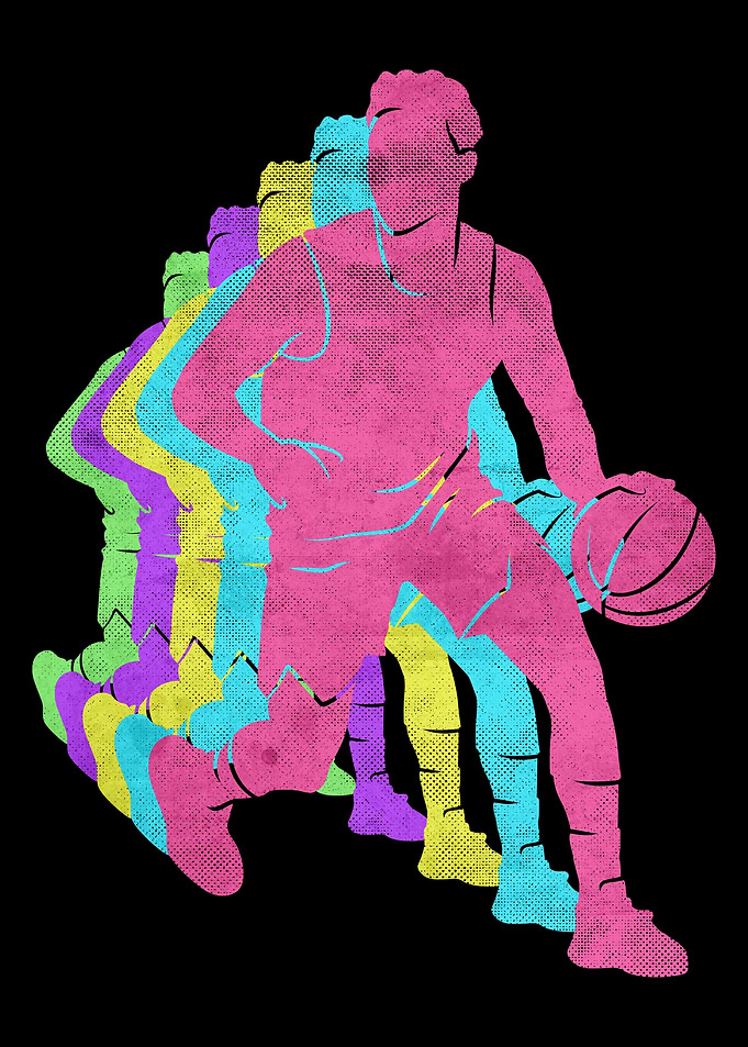 Basketball Dribble Man