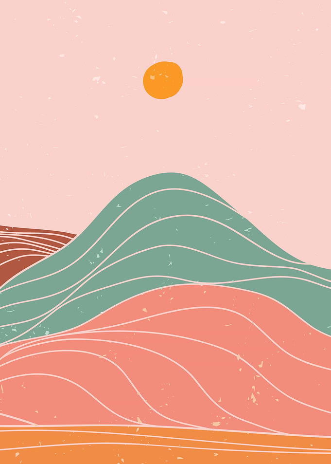 Abstract mountain