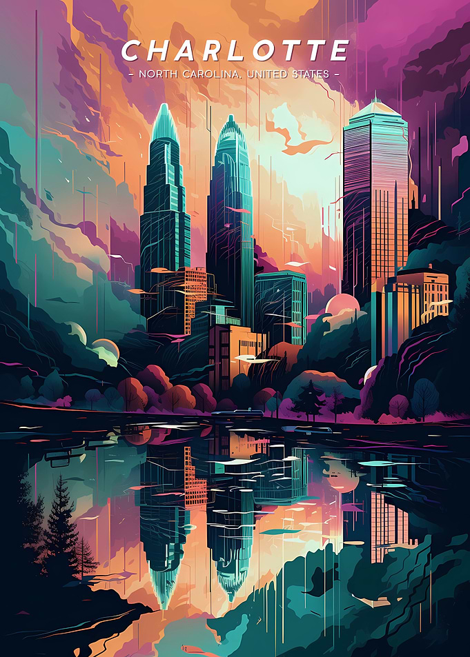 Charlotte Skyline view
