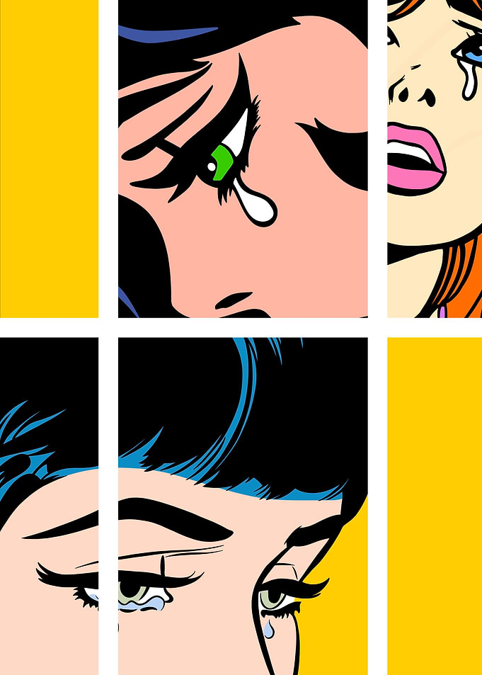 Sad collage