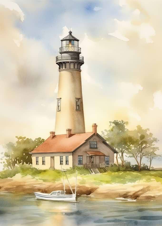 Bright Sky at Lighthouse