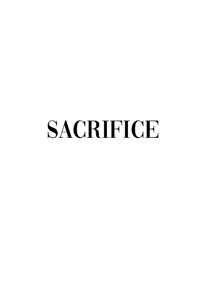 Sacrifice Motivation Word