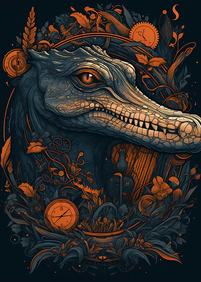 Alligator Whimsical