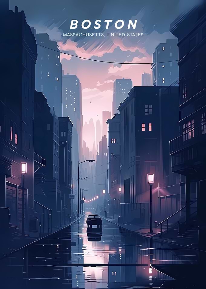 Boston Cityscape scene