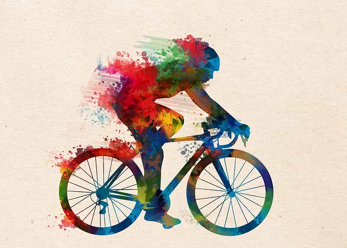 cycling silhouette 8