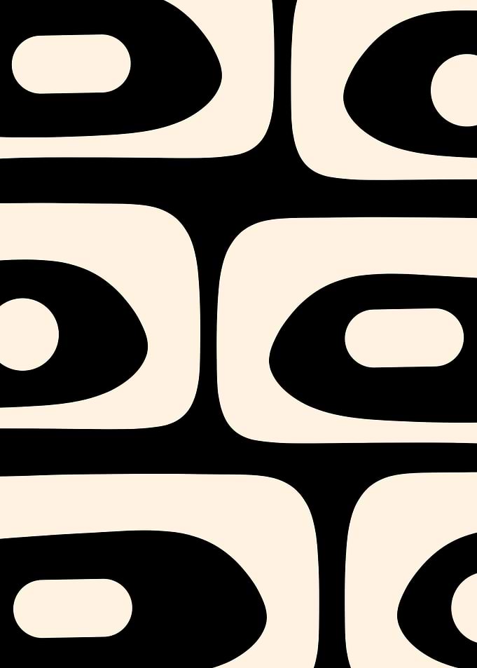Midcentury Piquet Abstract
