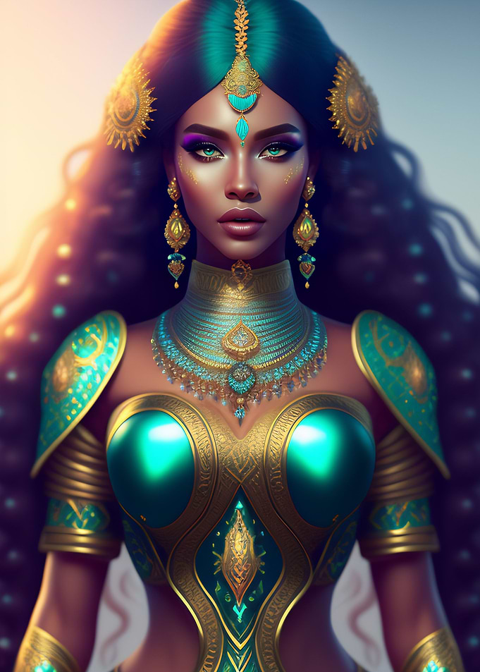 Elegant Lady Queen Poster