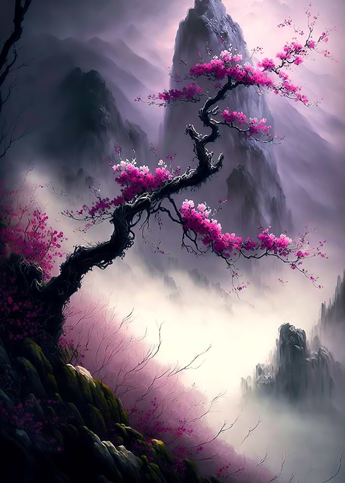 Cherry blossoms Landscape