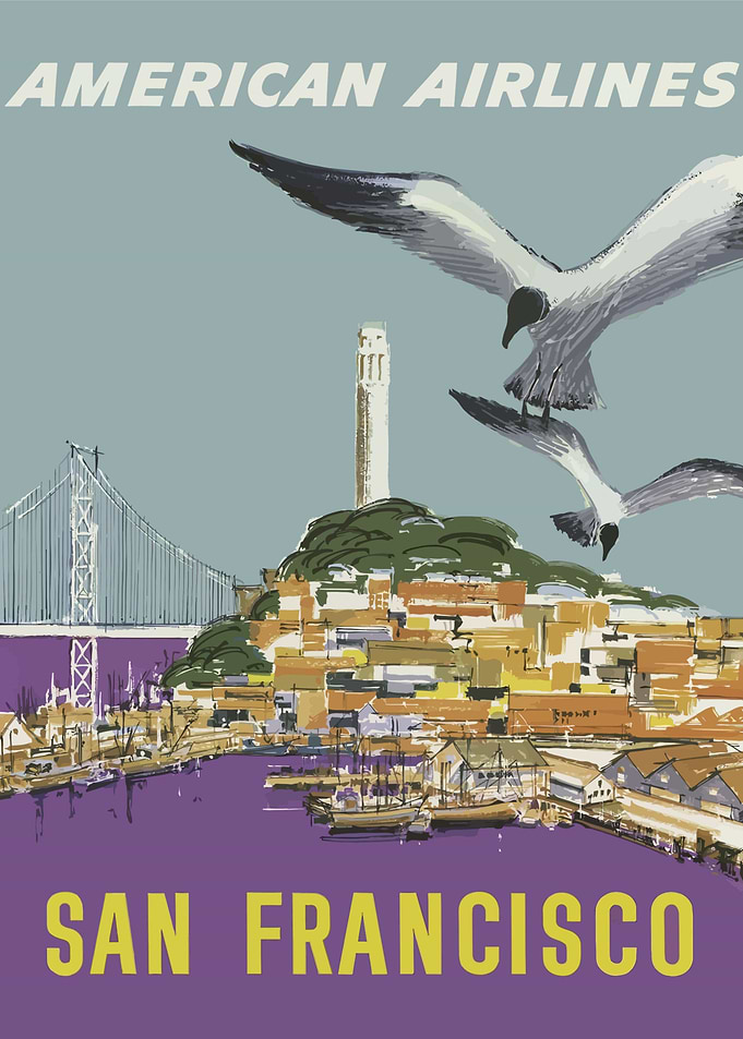 San Francisco Retro Poster