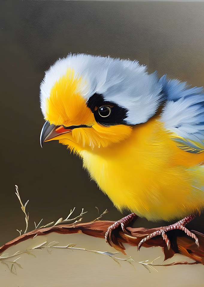 Bird sitting on a branch