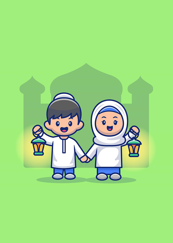 Moslem Girl And Boy