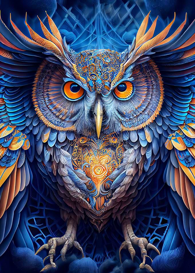 abstract owl