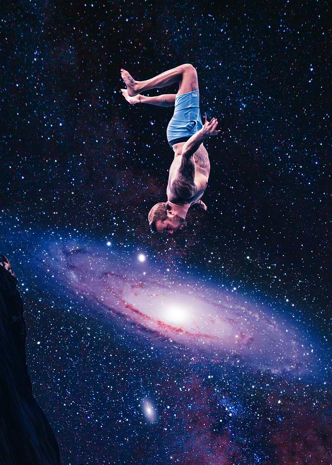 Jumping in outer space