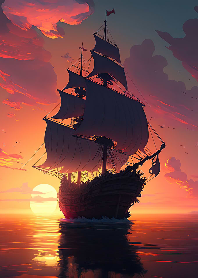 Sailboat landscape