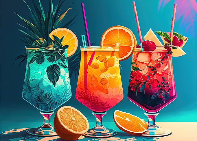 Cocktail Drink Neon