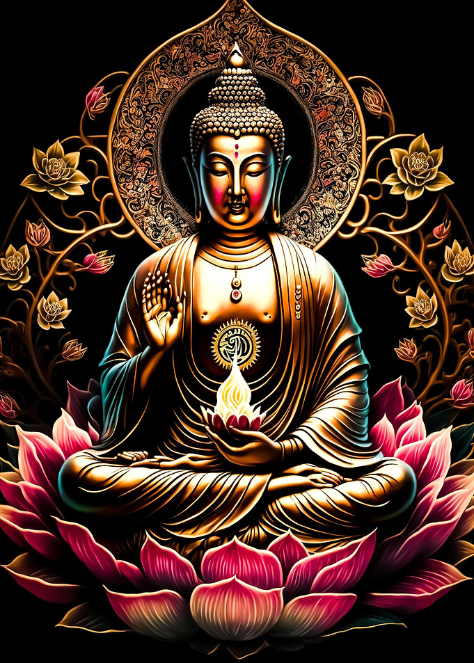 meditating buddha statue