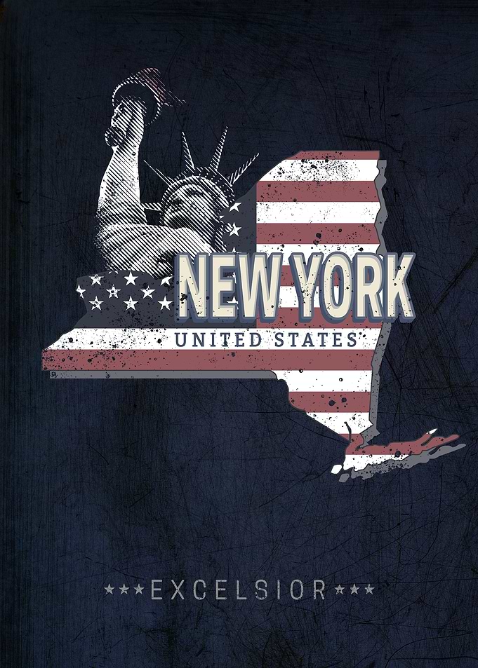 New York Map United States