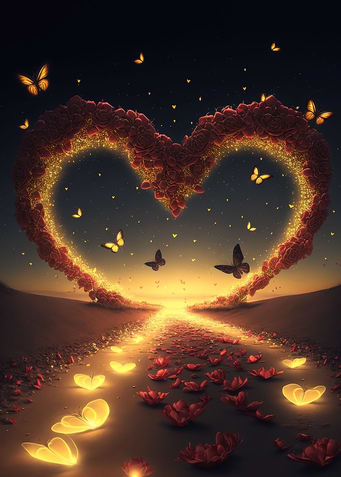 Heart on the beach