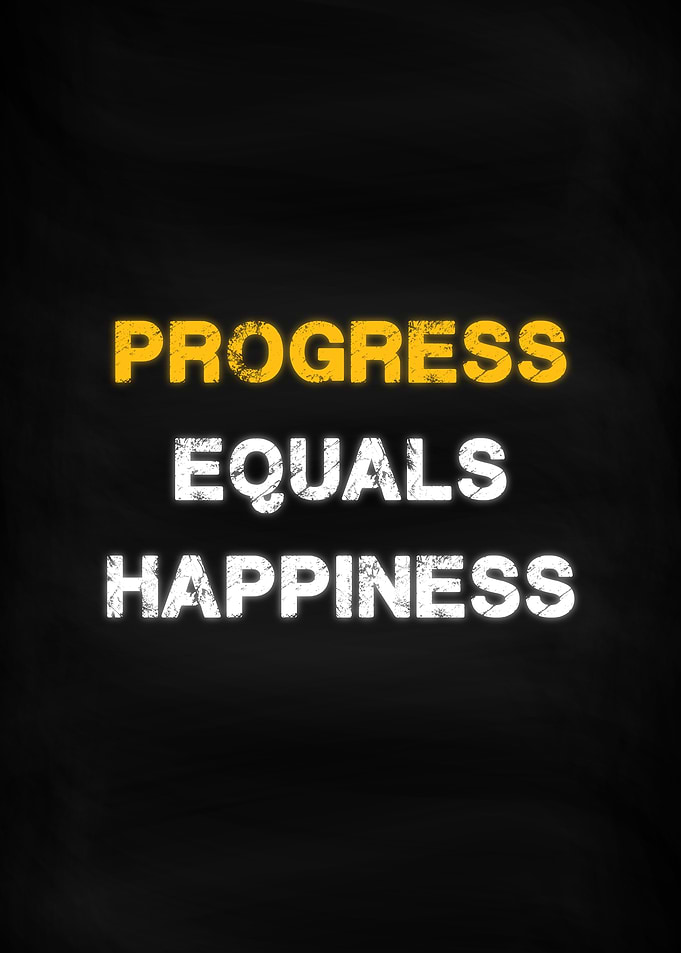 Progress equals happiness