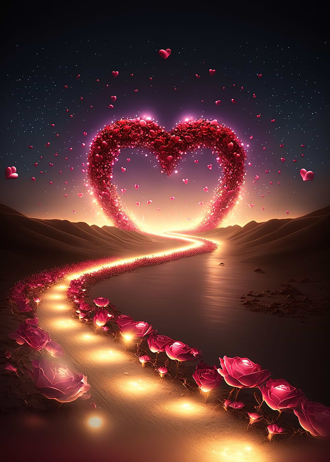 Heart on the beach