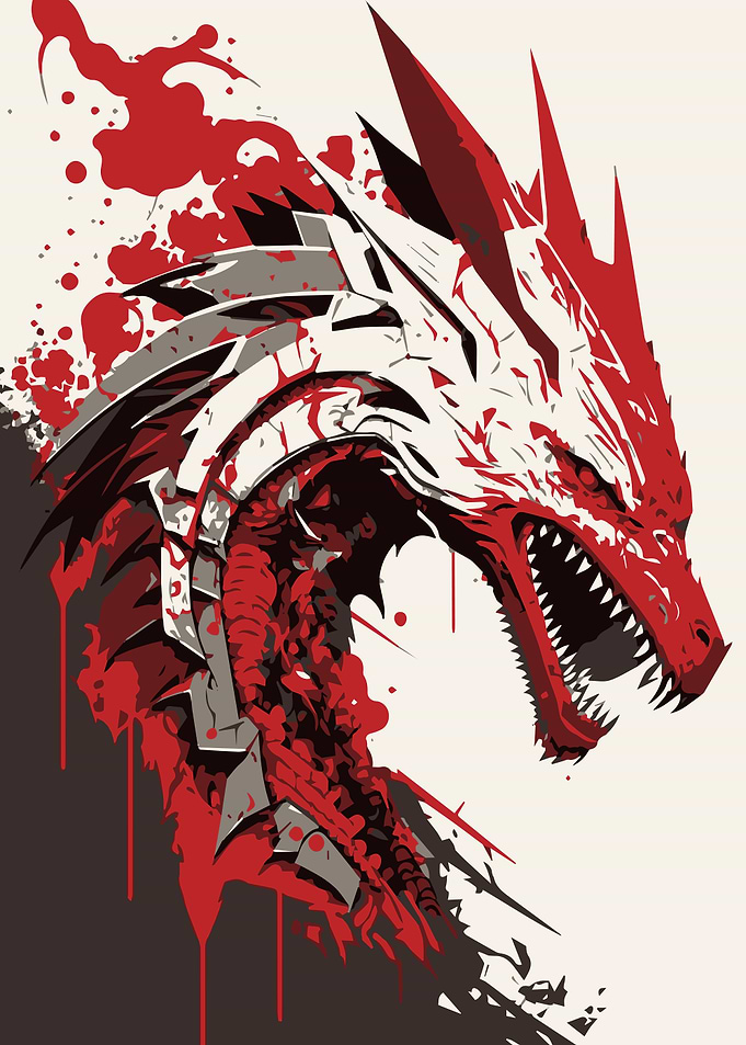 Japanese Dragon Animal Art