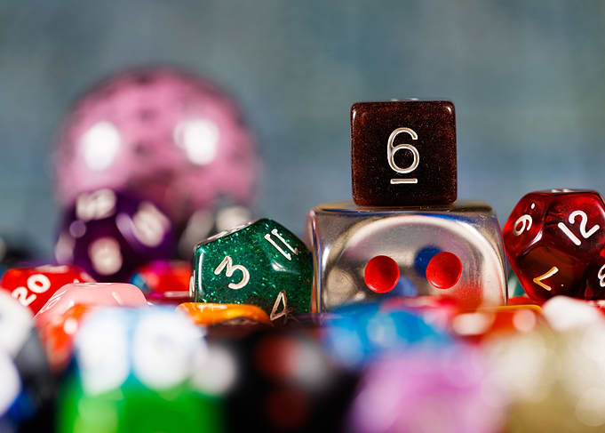 Dice for board game