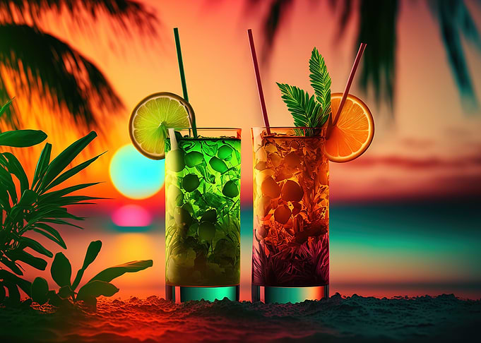 Cocktail Drink Neon